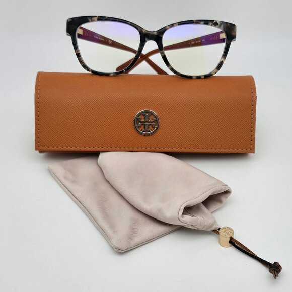 Tory Burch TY2079 1682 Pearl Brown Tortoise Eyeglasses w Flexhinge and Case 51mm - Picture 1 of 15